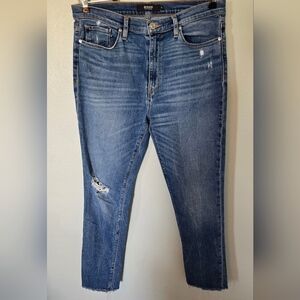 Hudson | Barbara Super Skinny Distressed Jeans Size 31